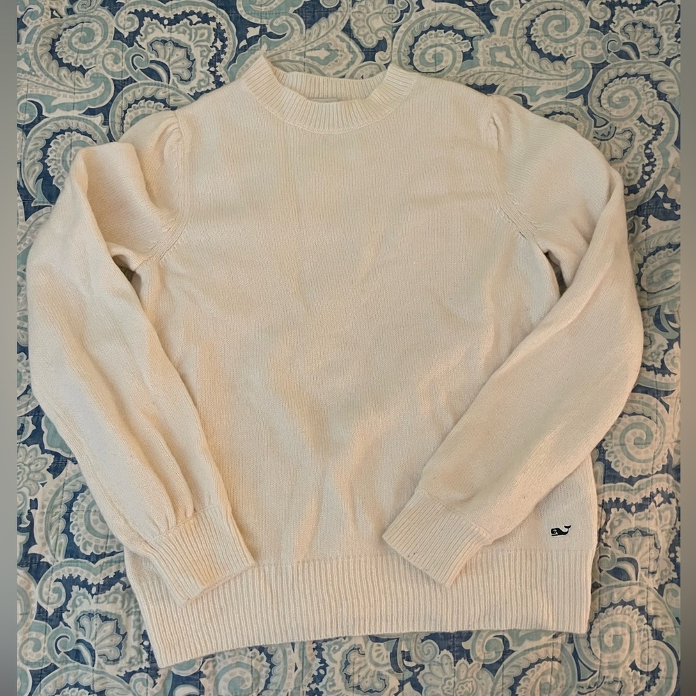Vineyard Vines Cream Crew Neck Sweater